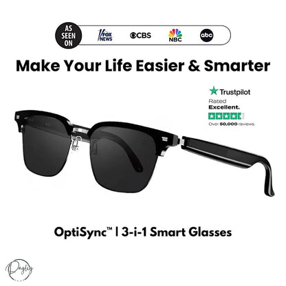 OptiSync™ | 3-i-1 Smart Glasses - beskytter dine øjne og holder dig forbundet