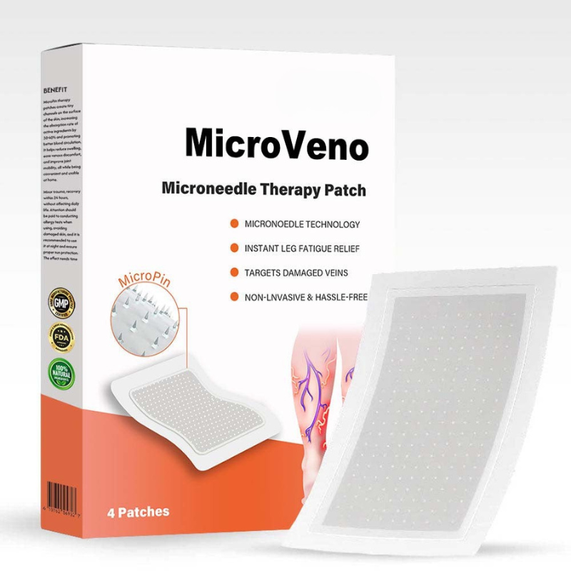 MikroPatch™ | Øjeblikkelig lindring af åreknuder og trætte ben, uden brug af nåle!