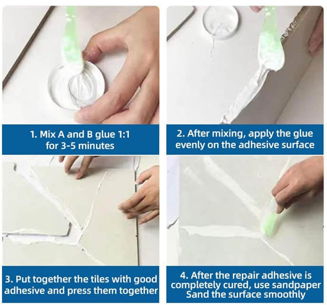 Flisefix™ | Genopret beskadigede fliser uden rod!