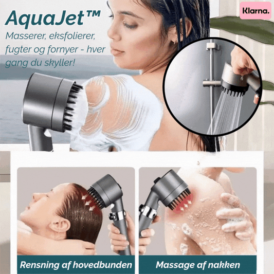 AquaJet™ | Masserer, eksfolierer, fugter og fornyer - hver gang du skyller!
