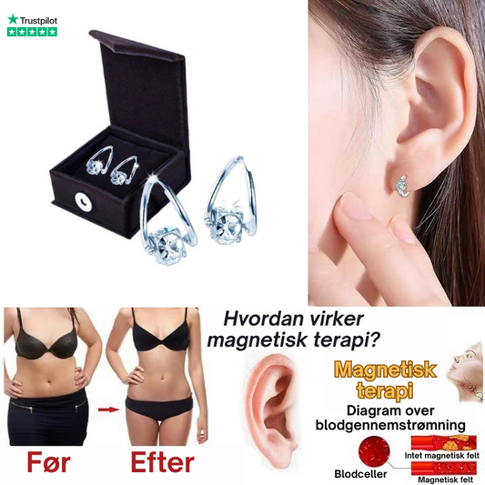 SlimGems™ | Øreringe med lymfatisk magnetterapi