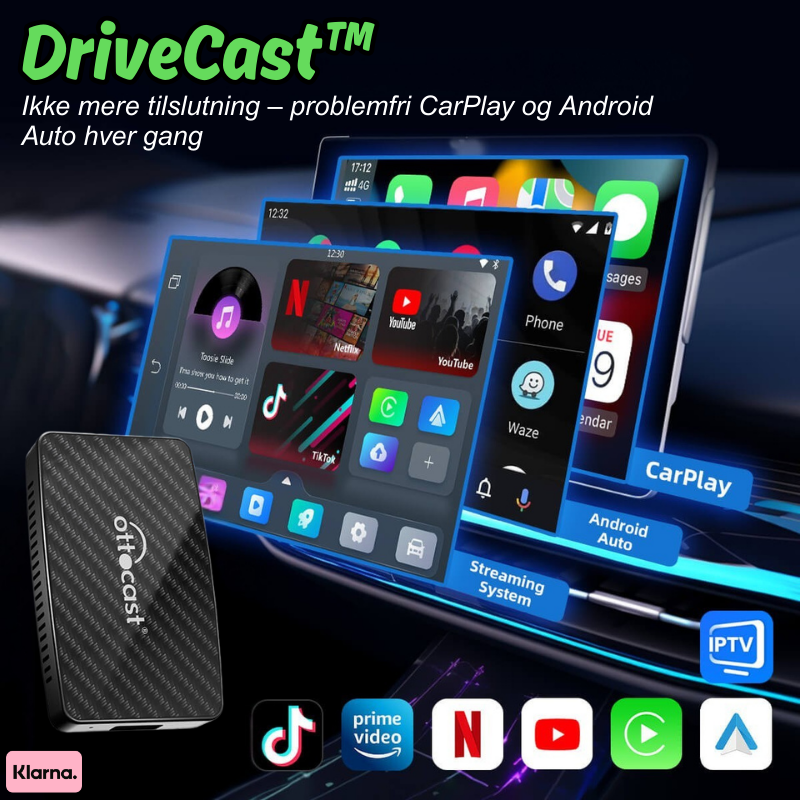 DriveCast™ | Ikke mere tilslutning – problemfri CarPlay og Android Auto hver gang