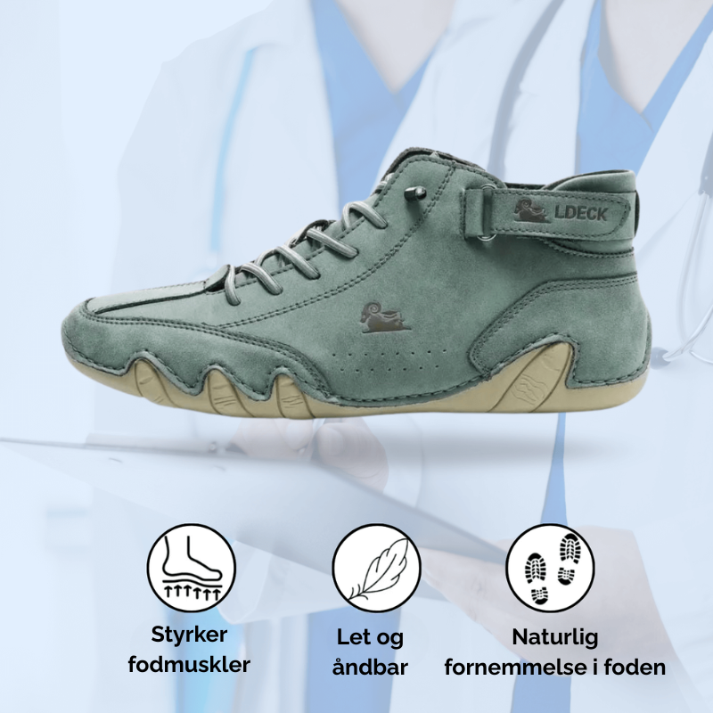 FlexSko™ | Forbedr kropsholdning, reducer smerte, gå frit!
