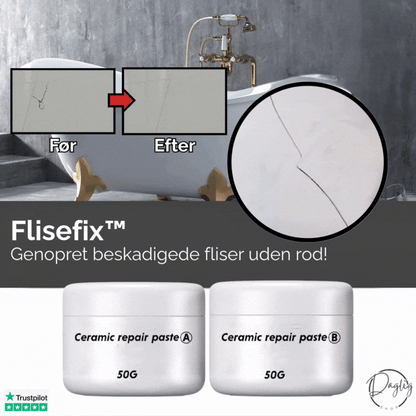 Flisefix™ | Genopret beskadigede fliser uden rod!