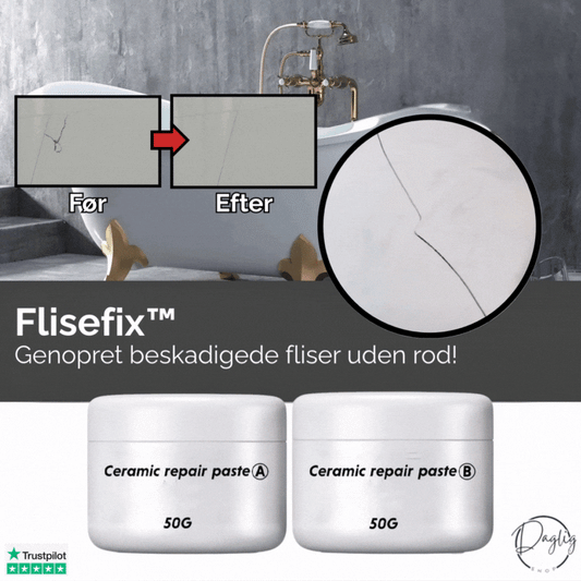 Flisefix™ | Genopret beskadigede fliser uden rod!