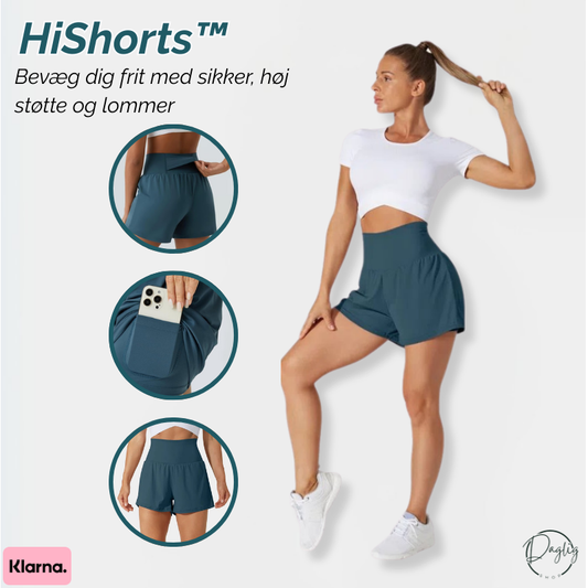 HiShorts™ | Bevæg dig frit med sikker, høj støtte og lommer