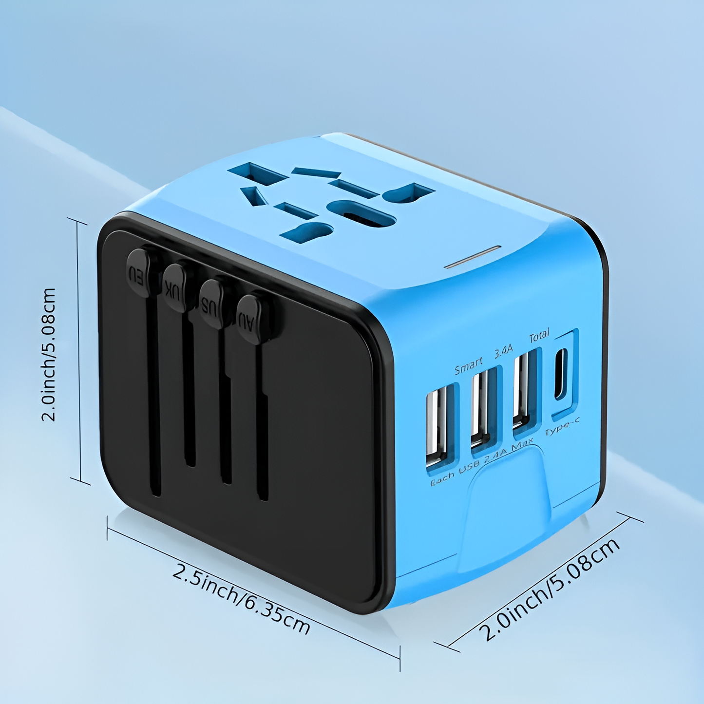PlugMate™ |  En kompakt adapter til at oplade alle enheder, overalt!