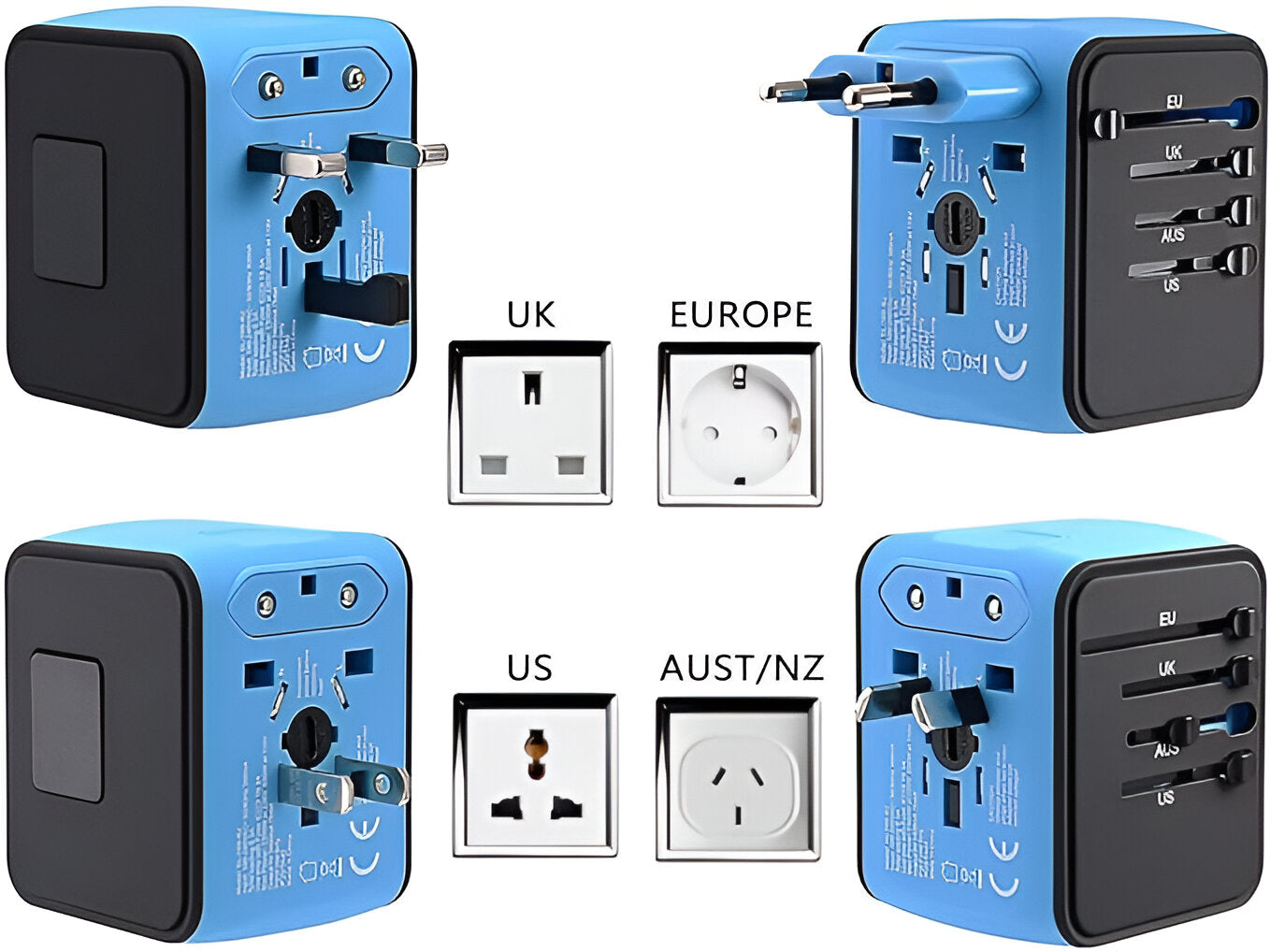 PlugMate™ |  En kompakt adapter til at oplade alle enheder, overalt!