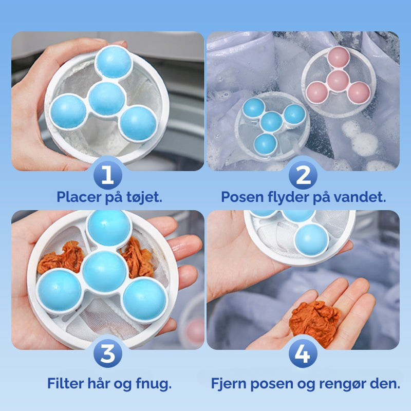 LaundryNet™ | En renere måde at fange hår på i hver vask