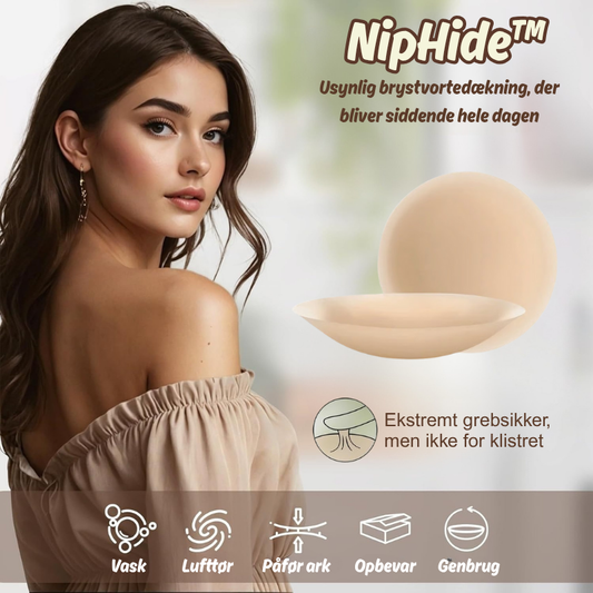 NipHide™ | Usynlig brystvortedækning, der bliver siddende hele dagen