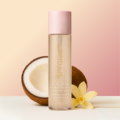 SPFGlød™ | Spray solbeskyttelse på uden at ødelægge din makeup!
