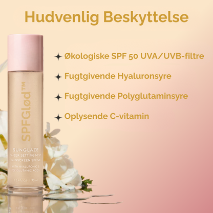 SPFGlød™ | Spray solbeskyttelse på uden at ødelægge din makeup!
