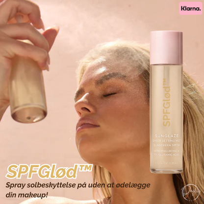 SPFGlød™ | Spray solbeskyttelse på uden at ødelægge din makeup!